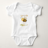 Schattig als kan Bee Baby  Romper (Voorkant)