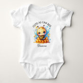 Schattig als Kan Bee | Honingbij Baby Jongen Romper (Voorkant)