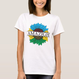 schattig amazigh yaz symbool - met amazoolzonneblo t-shirt