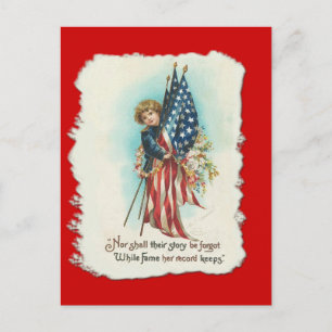 Schattig  americana ontwerp briefkaart