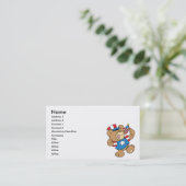 schattig Amerikaans patriottebberontwerp Visitekaartje (Staand voorkant)