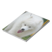 Schattig-Amerikaanse Eskimo Dog Notitieblok (Linkerzijde)