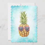 Schattig anananas tropisch Baby shower Kaart (Achterkant)