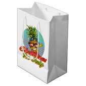 schattig ananas kerst juli medium cadeauzakje (Voorkant Gekanteld)