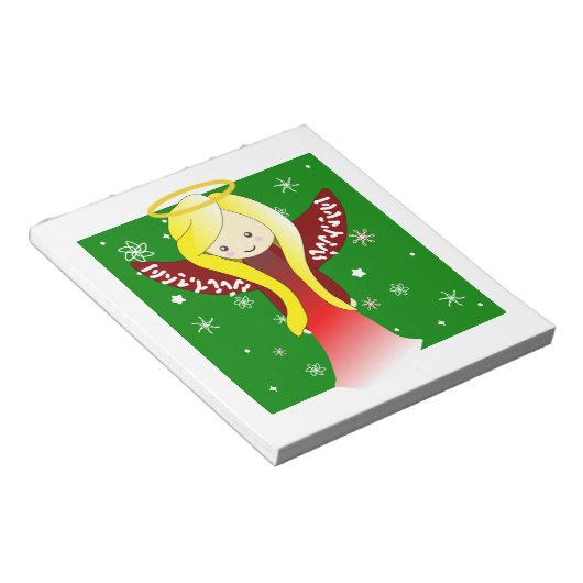 Schattig Angel Notitieblok (Schuin)