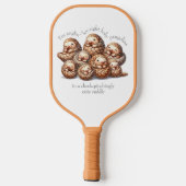 Schattig Anglin' voor 8 Schattigee Knuffelschubdie Pickleball Paddle (Achterkant)