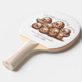 Schattig Anglin' voor 8 Schattigee Knuffelschubdie Tafeltennisbatje (Voorkant Gekanteld)