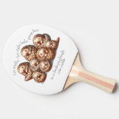 Schattig Anglin' voor 8 Schattigee Knuffelschubdie Tafeltennisbatje (Zijkant)