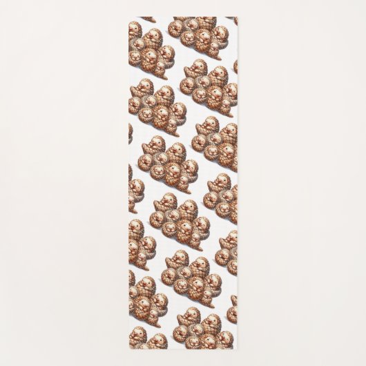 Schattig Anglin' voor Schattigee Knuffelschubdiere Yogamat (Voorkant)