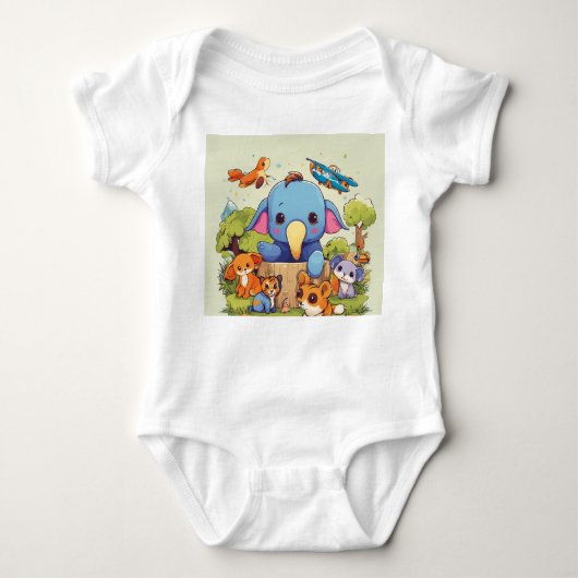 Schattig Animal Edition Babysuit Romper (Voorkant)