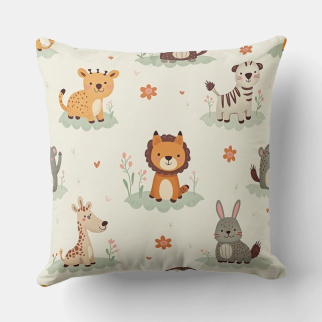 "Schattig Animal Pattern Cushion - Voeg gezellige  Kussen (Achterkant)