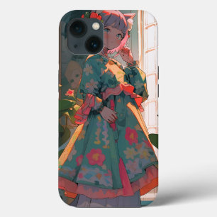Schattig anime catgirl Case-Mate iPhone case