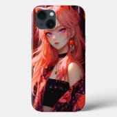 Schattig anime catgirl Case-Mate iPhone case (Achterkant)