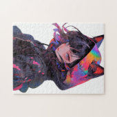 Schattig anime catgirl legpuzzel (Horizontaal)