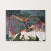 Schattig anime catgirl legpuzzel (Horizontaal)