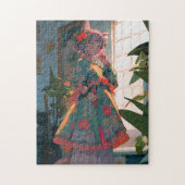 Schattig anime catgirl legpuzzel (Verticaal)