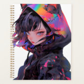 Schattig anime catgirl planner (Voorkant)