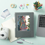 Schattig anime catgirl sticker (iPad Cover)