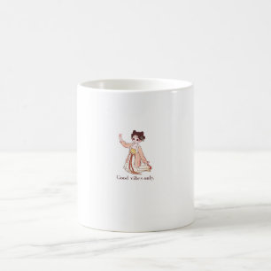 Schattig Anime Chibi Meisje Alleen Goede Vibes Aes Koffiemok