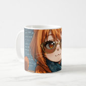 Schattig Anime Kat Meisje  Koffiemok (Voorkant links)