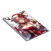 Schattig anime kerstmeisje notitieboek (Rechterzijde)