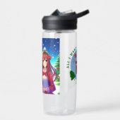 Schattig Anime Koppel Kerstmis Waterfles (Links)