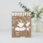 Schattig anime meisje briefkaart (Staand voorkant)