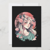 Schattig Anime Meisje Kaart (Voorkant)