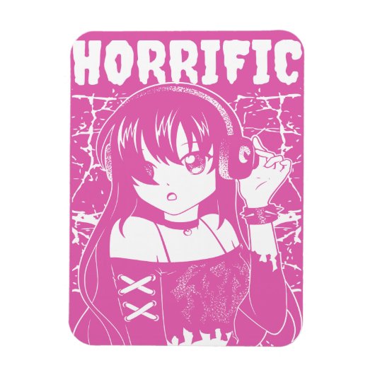 Schattig anime meisje magneet (Verticaal)