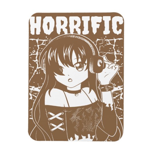 Schattig anime meisje magneet (Verticaal)