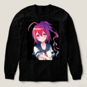 Schattig anime meisje 🤩 Tri-Blend shirt (Voorkant)