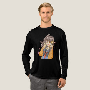 Schattig Anime Meisje Zeemansuniform Fonkelende Il Tri-Blend Shirt
