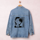 Schattig Anime-personage: "IK GA DOOR" Denim Jacket (Hangar)