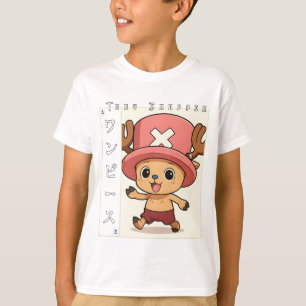 Schattig Anime Rendier Karakter met Rode Medicijn T-shirt