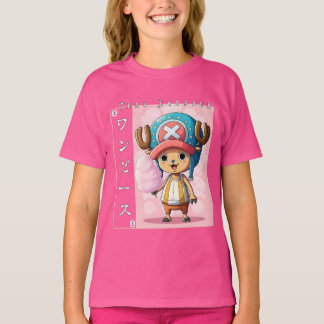 Schattig Anime Rendier Karakter met Rode Medicijn  T-shirt