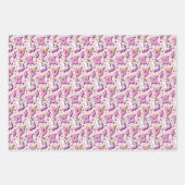 Schattig anti-Valentijnsdag roze hartpatroon Inpakpapier Vel (Voorkant)