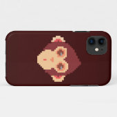 Schattig apengezicht in pixels Case-Mate iPhone case (Achterkant (horizontaal))