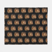 Schattig Apenkoppel Knuffel Apenknuffel Kunst Fleece Deken (Voorkant (Horizontaal))