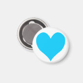 Schattig Aqua Blauw Hart Magneet (Voorkant / Achterkant)