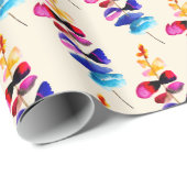 Schattig aquarel bloemendesign cadeaupapier (Rol Hoek)