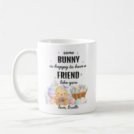 Schattig Aquarel Konijn Vriendschap Pasen Geschenk Koffiemok