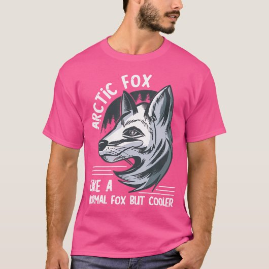 Schattig Arctic als een normaal vossenlandschap Ar T-shirt (Voorkant)