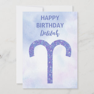 Schattig Aries Astrologie Teken Persoonlijk Kaart