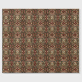 Schattig Art Deco tegelpatroon  Cadeaupapier (Vlak)
