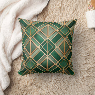 Schattig Art Deco-tegelpatroon Kussen