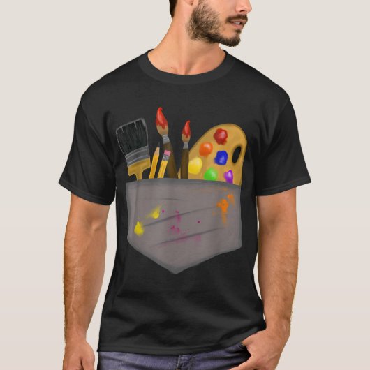 Schattig artiest kostuum - Art Painter Paint Brush T-shirt (Voorkant)