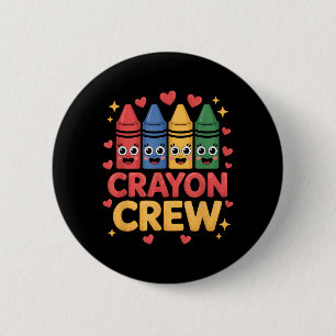 Schattig Artistiek Kind houdt van Tekenen Kleur Ku Ronde Button 5,7 Cm