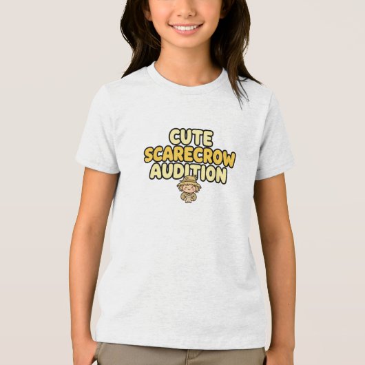 Schattig Audition van Vogelverschrikker - Schatti Tri-Blend Shirt (Voorkant)