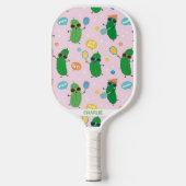 Schattig augurken spelen Pickleball Paddle (Voorkant)
