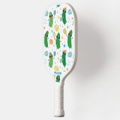 Schattig augurken spelen Pickleball Pickleball Paddle (Links)